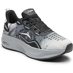 JQR Bella-N White Sports Shoe for Men | Breathable Mesh | Shock Absorption | Non-Slip | Lightweight & Comfortable | Stylish & Durable for Gym, Walking, Jogging & Casual Use for Everyday Wear