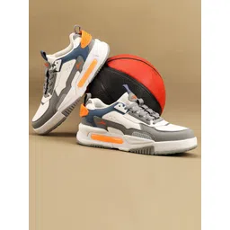 JQR Men SIGNATURE Colourblocked Signature Lightweight Sneakers