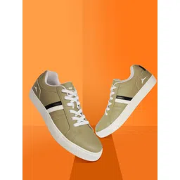 JQR Men STYLE-003 SWING Striped Lightweight Memory Foam Contrast Sole Sneakers