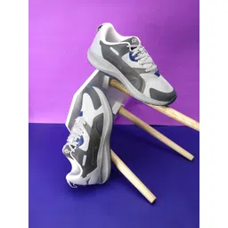 JQR Mens Grey Mesh Running Shoes