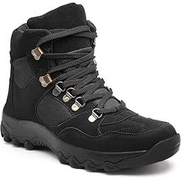 Jungle High Ankle Riding Boots for Men's Mountaineering, Hiking & Trekking | Mild Waterproof Protection with Comfortable Padded Collar Shoe