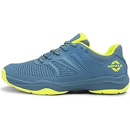 Jury Badminton Shoes for Men, Air Mesh & PU Upper, TPU Shank Plate Outsole, Ortholite Foam Insock, Designed for Serious Badminton Players