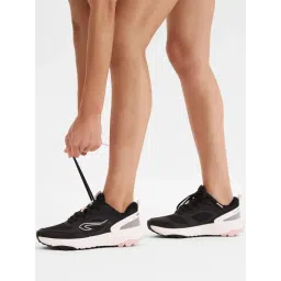 KALENJI By Decathlon Women's Black & Pink Kiprun Jf190 Grip Running Shoes