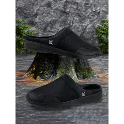 KazarMax Men Woven Design Memory Foam Mule Sneakers