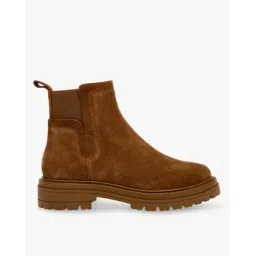 KENDYL Ankle-Length Chesnut Suede Boots