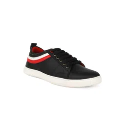 Khadims Men Black & Red Striped Sneakers
