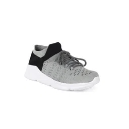 Khadims Men Grey Textile Walking Non-Marking Shoes