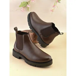 Killer Block-Heeled Round Toe Chelsea Boots