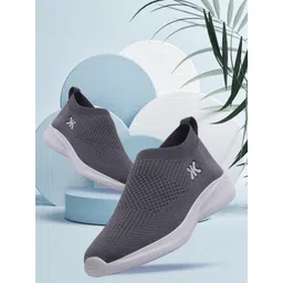 Killer Men Grey Woven Design Slip-On Sneakers