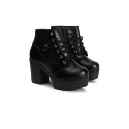 Killer Synthetic Lace-Up Regular Boots