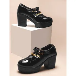 Killer Women Round Toe Block Heel Boots