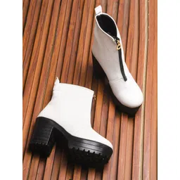 Killer Women Round Toe Block Heel Boots