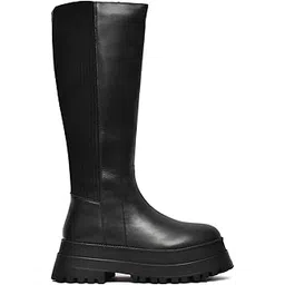 Knee Hight Leather Long Boots for Women High