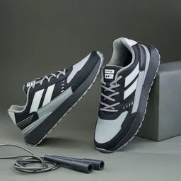 KNICK Casual Shoes | Memory Extra Bounce Insole & PU Upper| Sleek Trendy Lace-Up Sneakers For Men