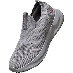 Knit Trainers Women Slip-On Sports Shoes | Breathable No-Sweat Knit Upper, Cushioned EVA Sole, Energy-Return Foam Insole, Lightweight Workout & Walking Sneakers