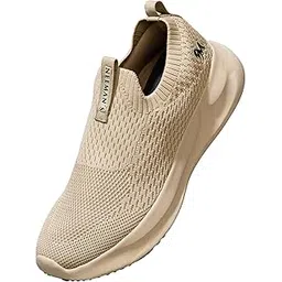 Knit Trainers Women Slip-On Sports Shoes | Breathable No-Sweat Knit Upper, Cushioned EVA Sole, Energy-Return Foam Insole, Lightweight Workout & Walking Sneakers
