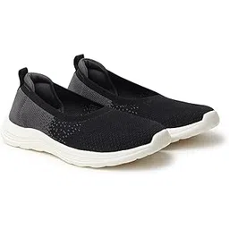 Knitted Slip-Ons for Women | Lightweight, Stylish & Casual Without Lace Sneakers for Woman | Extra Soft Insole & Shock Absorbing, Walking Loafer Shoes for Ladies SOS-113