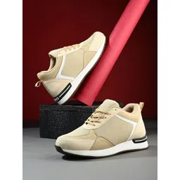 knoos Women Colourblocked Lightweight Lace-Ups Sneakers