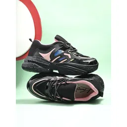 knoos Women Colourblocked Lightweight Mesh Comfort Insole Basics Sneakers