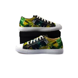 KobSook Men Printed Lace-Up Sneakers