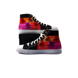 KobSook Men Printed Mid-Top Casual Shoes