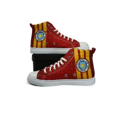KobSook Men Printed Mid-Top Sneakers