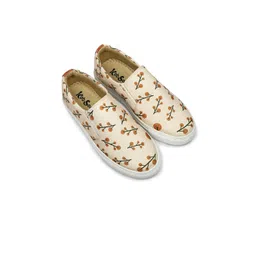 KobSook Women Printed Lightweight Canvas Slip-On Sneakers