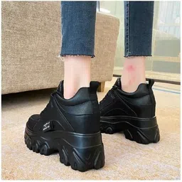 Korean Chinese Pop Acent Colour Sneakers For Women