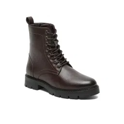 Kosher Women Brown Lace-Up Boots