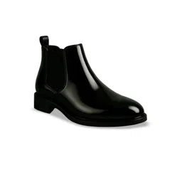 KRAASA Men Block-Heeled Chelsea Boots