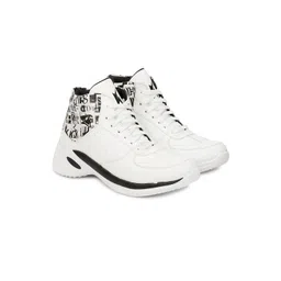 KRAASA Men Printed Mid-Top Sneakers