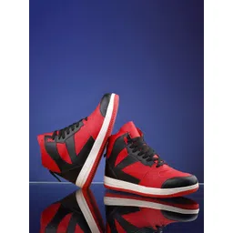 KRAASA Men Round Toe Lace-Ups Sneakers