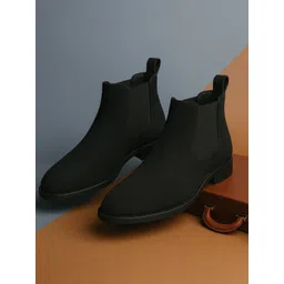 KRAASA Men Solid Chelsea Boots