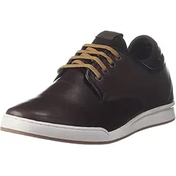 Label Men's Francis Brown Sneaker - Comfortable and Stylish Uniform Dress Shoes for Work and Casual Wear