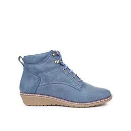 Lace-Up Ankle-Length Boots