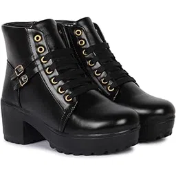 Lace-Up Ankle-Length Boots for Women & Girl's