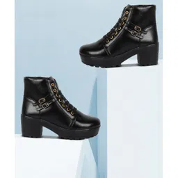 Lace-Up Ankle-Length Boots For Women Boots For Women