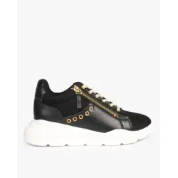 Lace-Up Casual Shoes with Zip Accent