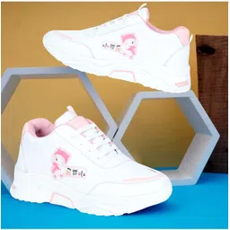 Lace-up fastening for a snug and supportive fit Walking Shoes For Women