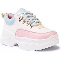 Lace-Up Sneakers Lightweight Casual Sneakers for Women/Girls