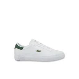 Lacoste Men's Powercourt Logo Tongue White Casual Sneakers