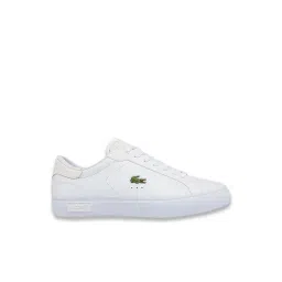 Lacoste Men's Powercourt Reptile Print White Casual Sneakers