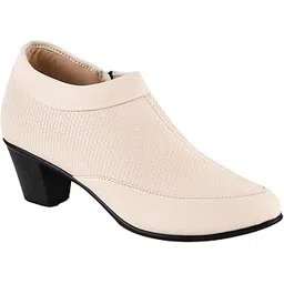 Latest and Stylish Block Heel Extra Cushion Inner Sole Boots with Zip Look for Womens and Girls