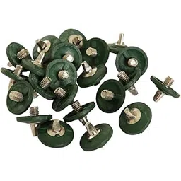Lauris Cricket Sports Shoe Spikes for Men and Boys | Replacement Spike Nails 6 mm Thread | Pack of 20 Pieces | Green
