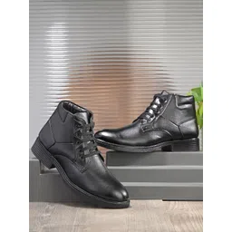 Layasa Men Mid-Top Lace-up Ankle Casual Boots