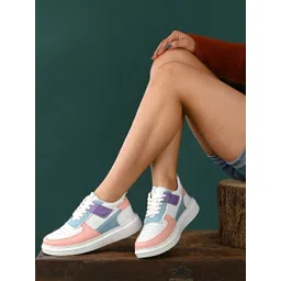 Layasa Women Colourblocked Lightweight Sneakers