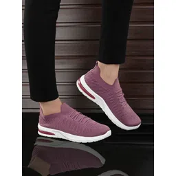 Layasa Women Round Toe Comfort Insole Mesh Slip-On Sneakers