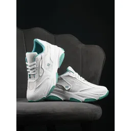 Layasa Women Textured Lace Up Sneakers