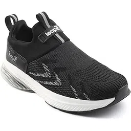 Leap7x Brisk 24 Sports Non Lacing Walking Shoes for Men with TPR Sole| Suitable for Running Gym and Jogging | Comfortable Outsole | Lightweight Durable and Cushioned Footbed