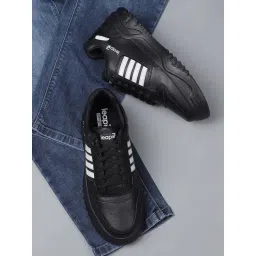 Leap7X by Liberty Men's Black Casual Sneakers